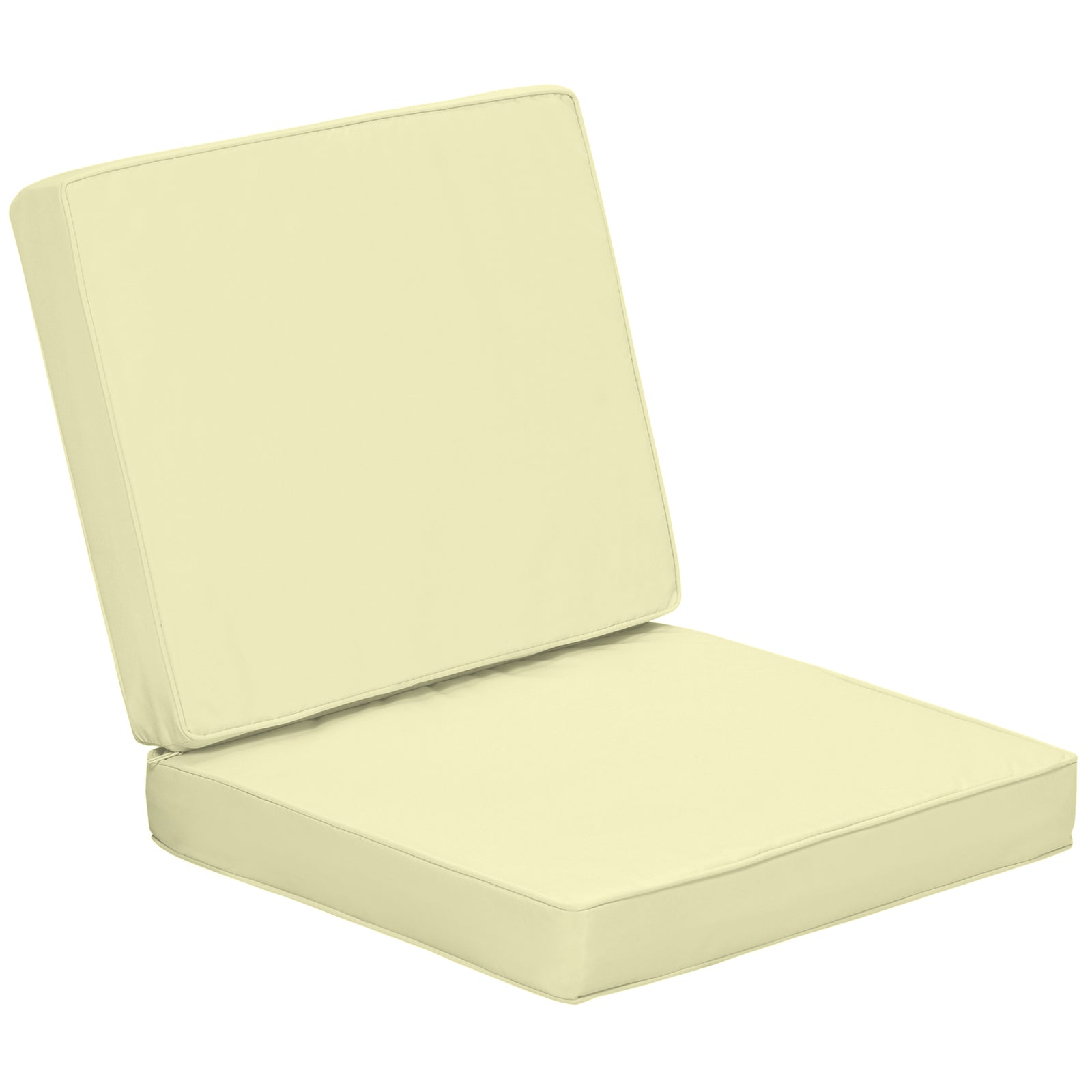 Outdoor Seat And Back Cushion Set Replacement Cushions | Cream