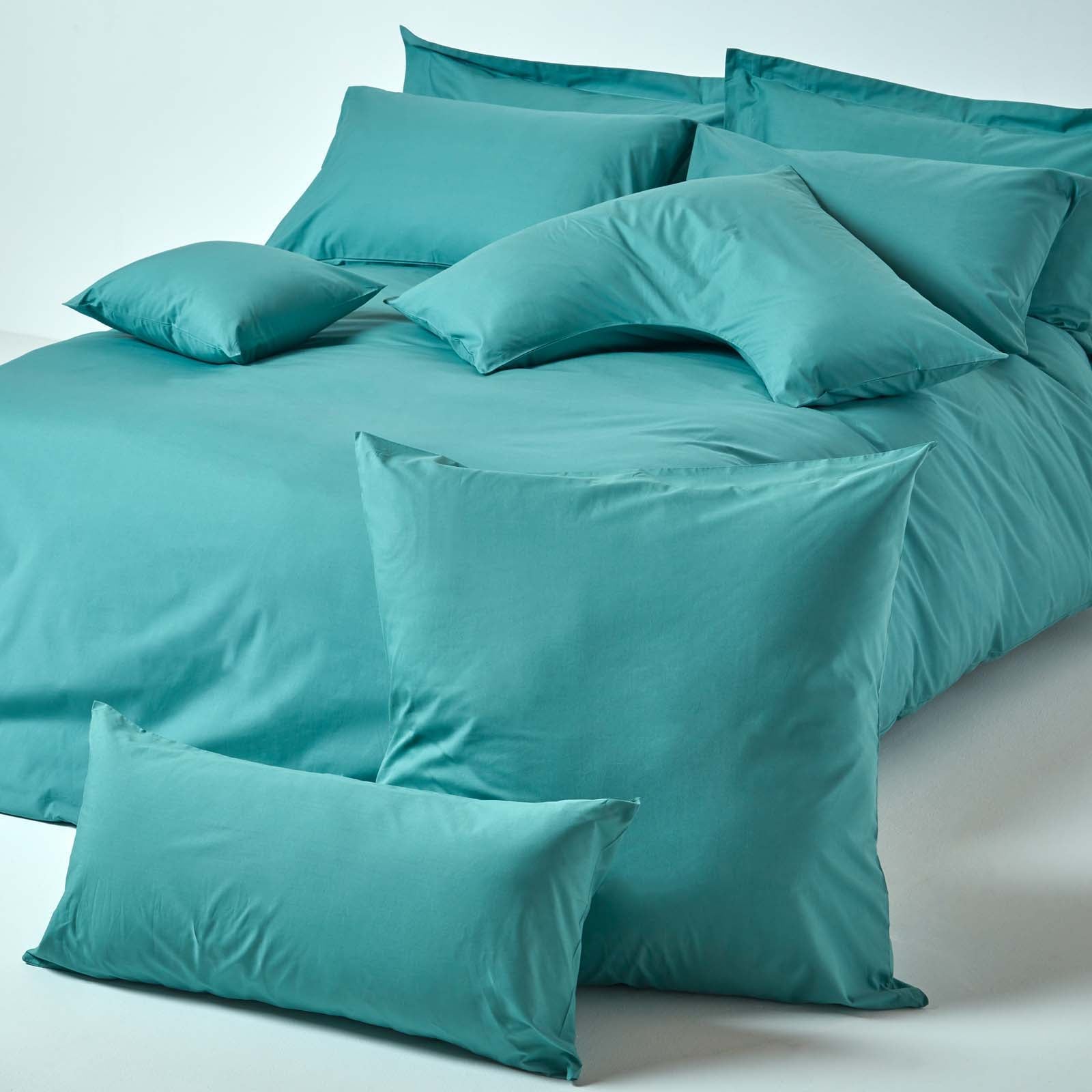 Continental Egyptian Cotton Pillowcase 200 Tc | 80cm x 80cm | Teal
