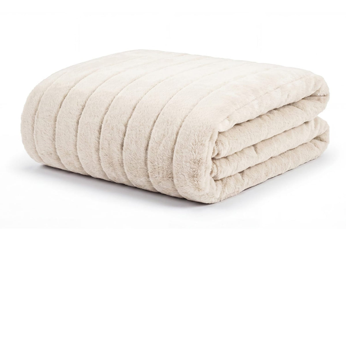 Hockley Faux Fur Throw | 130cm x 150cm | Cream