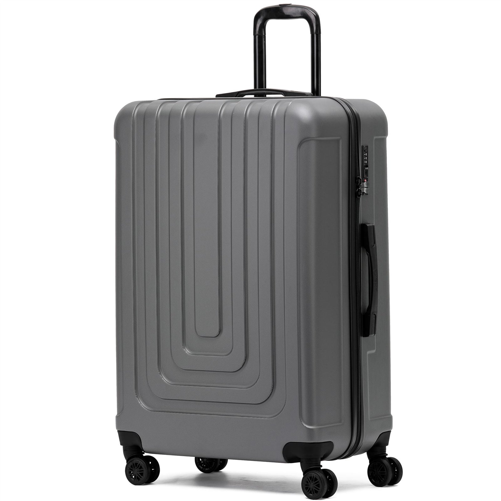 Medium 26" Hard Shell Check In Suitcase 8 Spinner Wheels Hold Luggage | Medium | Anthracite