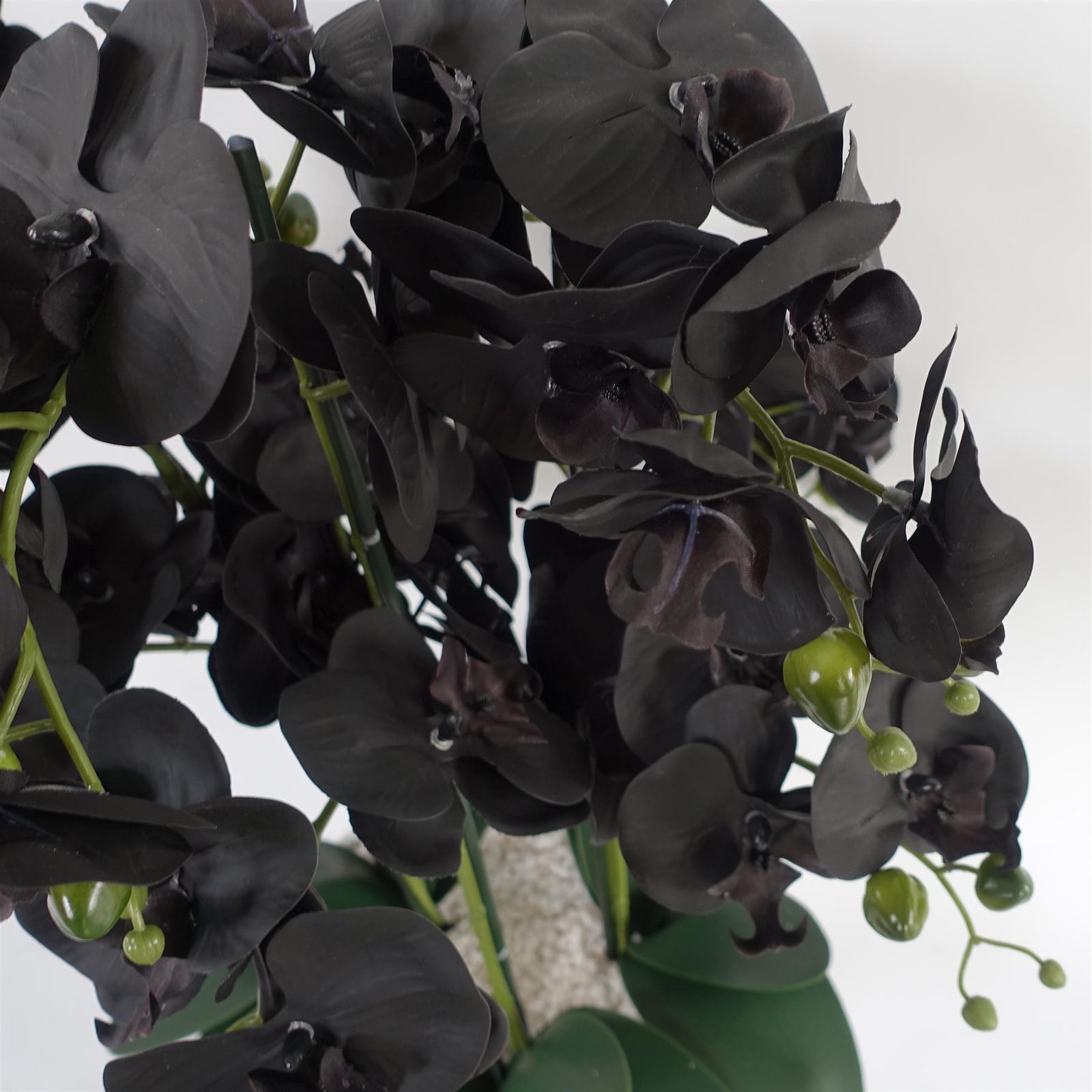 60cm Orchid Artificial Black Gold Ceramic Planter