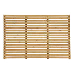 180cm W X 120cm H Garden Privacy Wooden Fence Panel, Solid Pine Slatted Outdoor Fence With Water-based Finish | One Size | Natural Oak