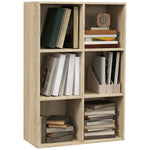 Cubic Cabinet Bookcase Storage Shelves For Home Office | One Size | Brown