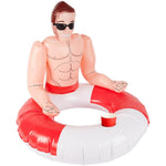 Inflatable Lifeguard Hunk Swim Ring