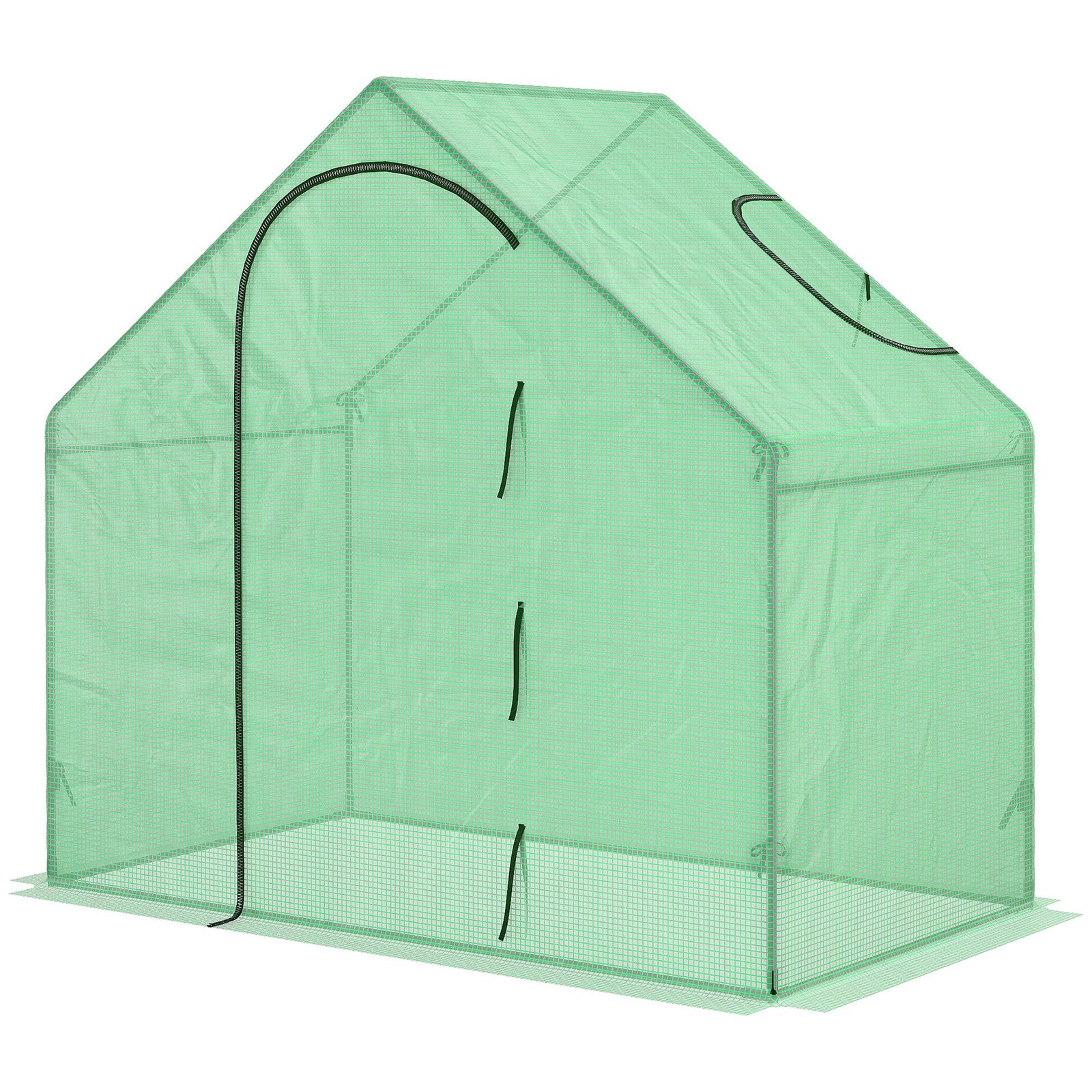 Walk-in Greenhouse Steel Frame Pe Cover