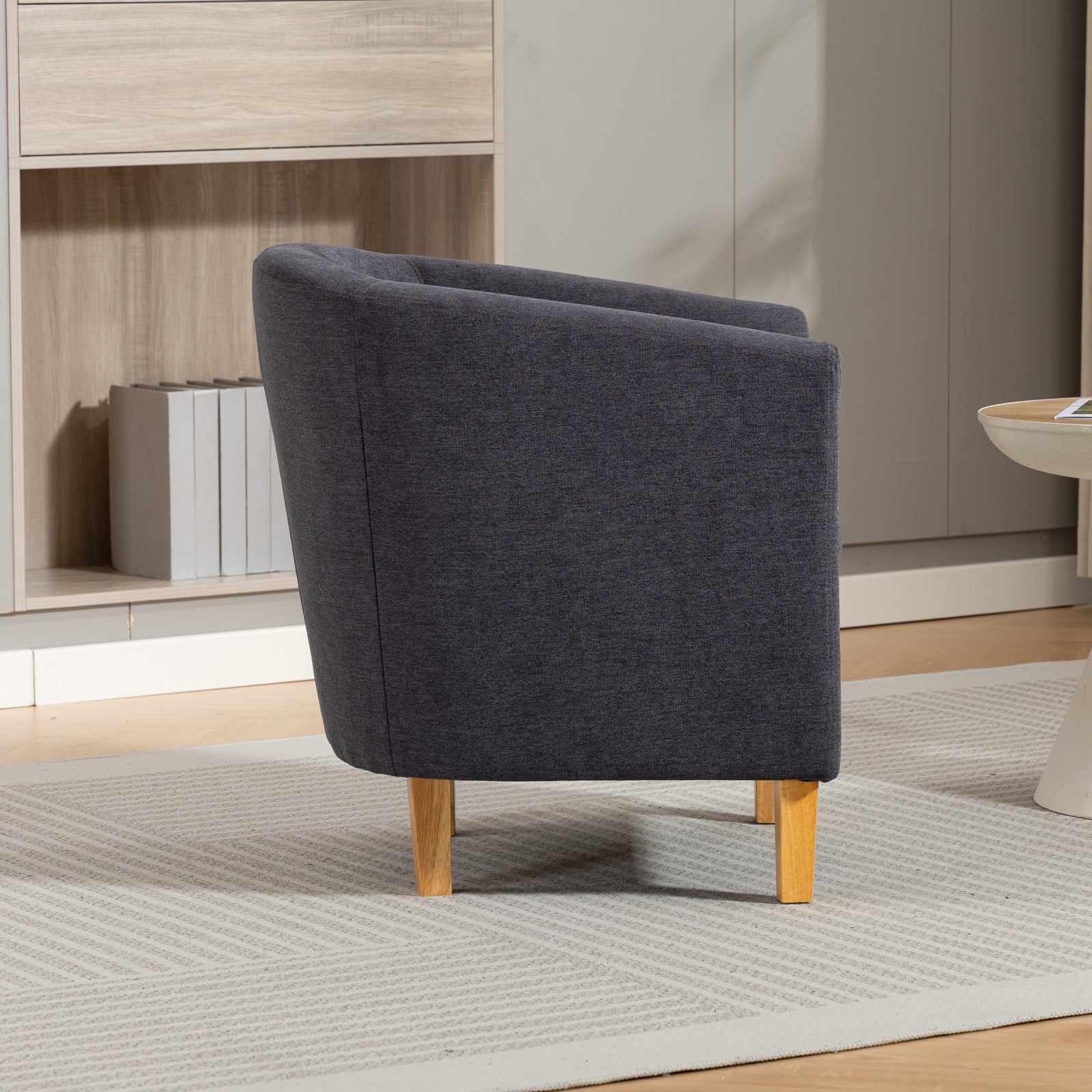 Millie Fabric Accent Chair | Charcoal Grey