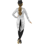 Sequin Tailcoat Jacket, Ladies | Large | Silver