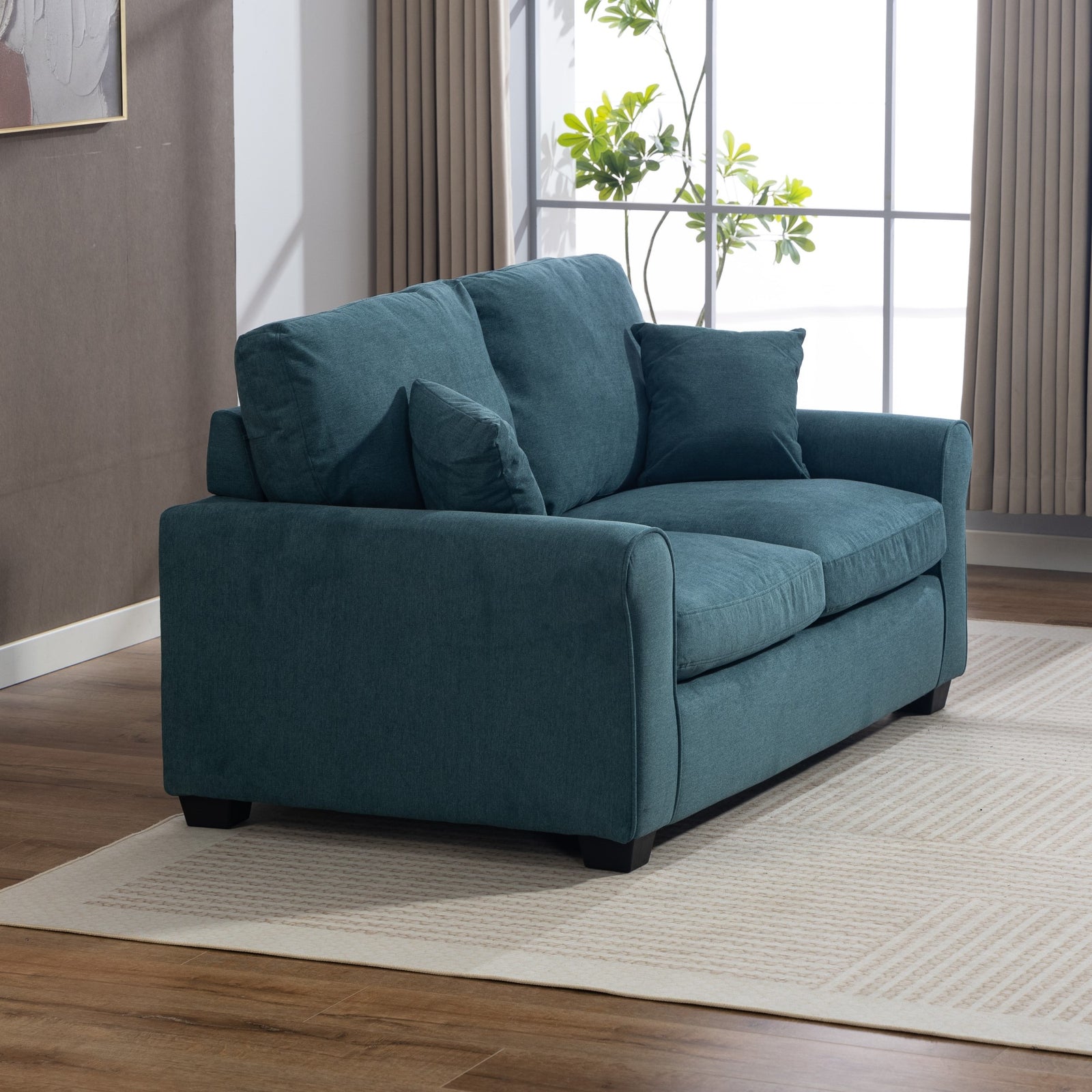 Lewiston Fabric Pull Out Sofabed | Teal