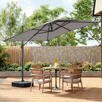Outdoor Garden 2.5m Cantilever Parasol | One Size | Light Grey