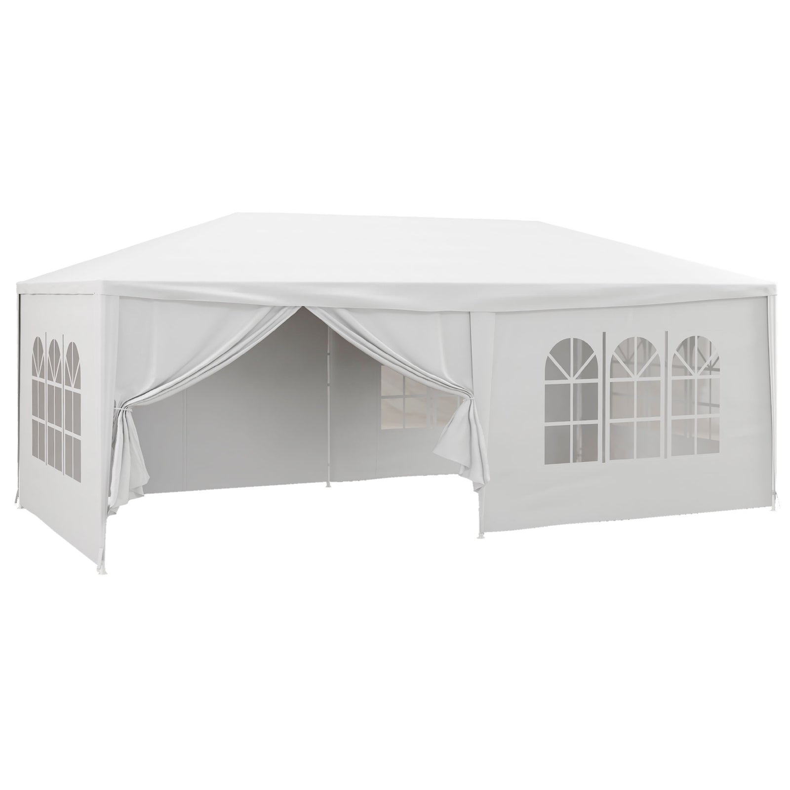 Outdoor Gazebo Canopy Party Tent With 6 Removable Side Walls