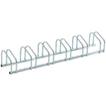 Bike Rack Floor Stand 6 Racks | Silver