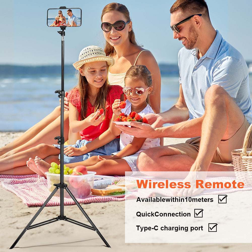 Telescopic Mobile Phone Tripod Stand With Remote Control