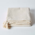 Cotton Rajput Ribbed Throw | 255cm x 360cm | Natural