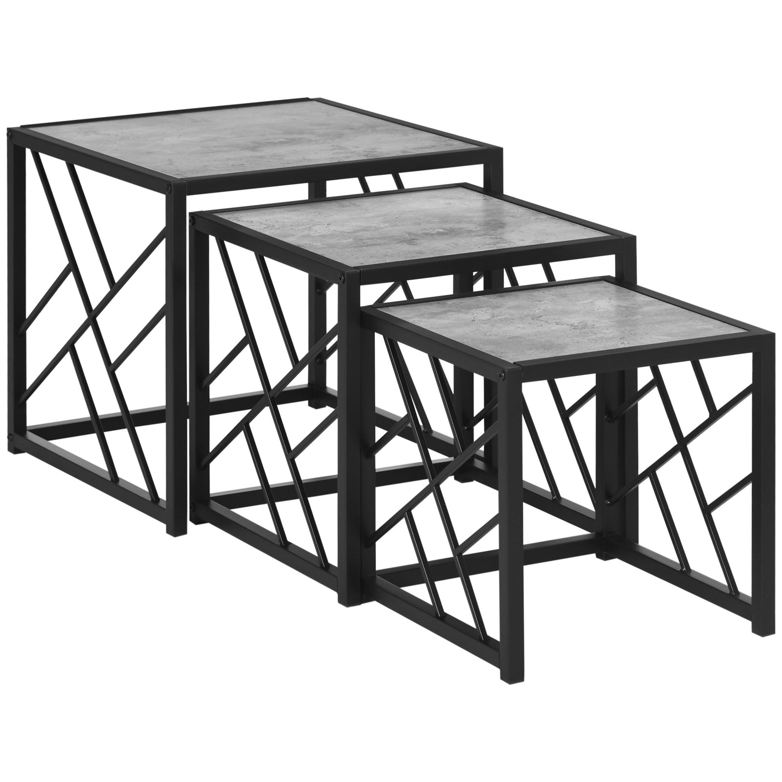 Set Of 3 Square Nesting Tables