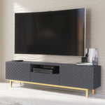 Diamond Luxe Tv Unit 180cm - Deco | Dark Grey