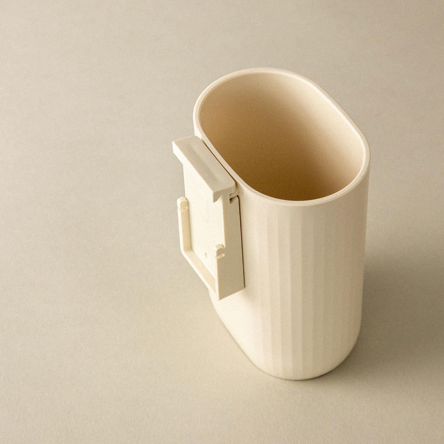 Toothbrush Holder Freestanding/wall Mounted Alife Collection | Light Grey