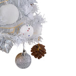 22in Pre-lit Snow-flocked Artificial Mini Artificial Christmas Tree