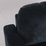 L-shaped Sofa And Chaise Lounge Set With Wooden Legs | Blue