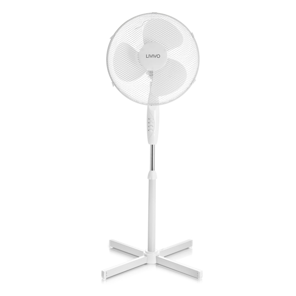 16 Inch Pedestal Fan White Oscillating