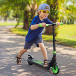 Folding Electric Scooter With Rear Wheel Brake | Green