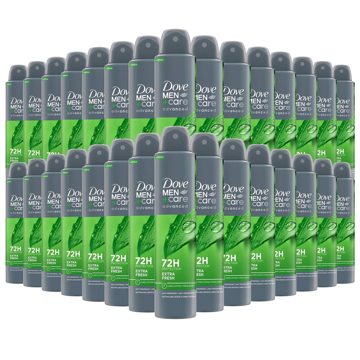 Men+care Antiperspirant Advanced Extra Fresh 72h Protect Deo, 200ml | Set of 30