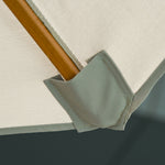 2.7m Double Tier Patio Umbrella Sunshade Parasol | Gray