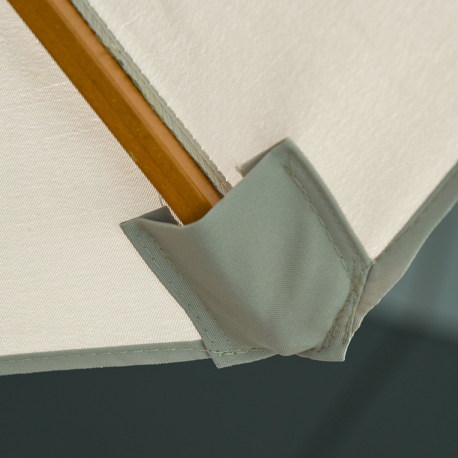 2.7m Double Tier Patio Umbrella Sunshade Parasol | Gray