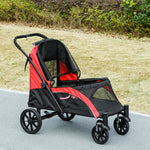 Easy Folding Pet Stroller For Large Dogs | Black