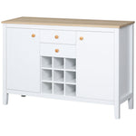 Sideborad With Wine Rack, Buffet Cabinet For Living Room