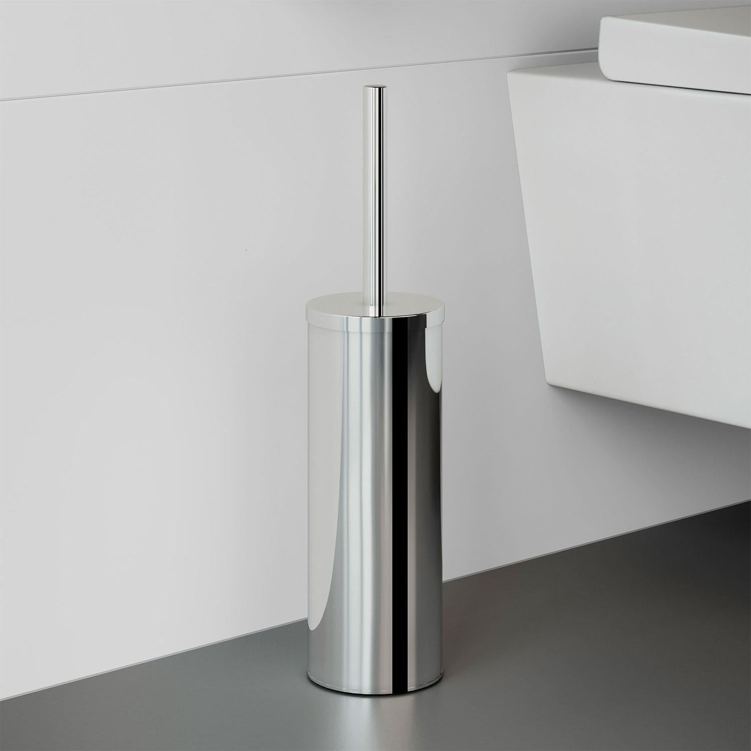 Toilet Brush, Free-standing, Glossy Stainless Steel, Logic Collection