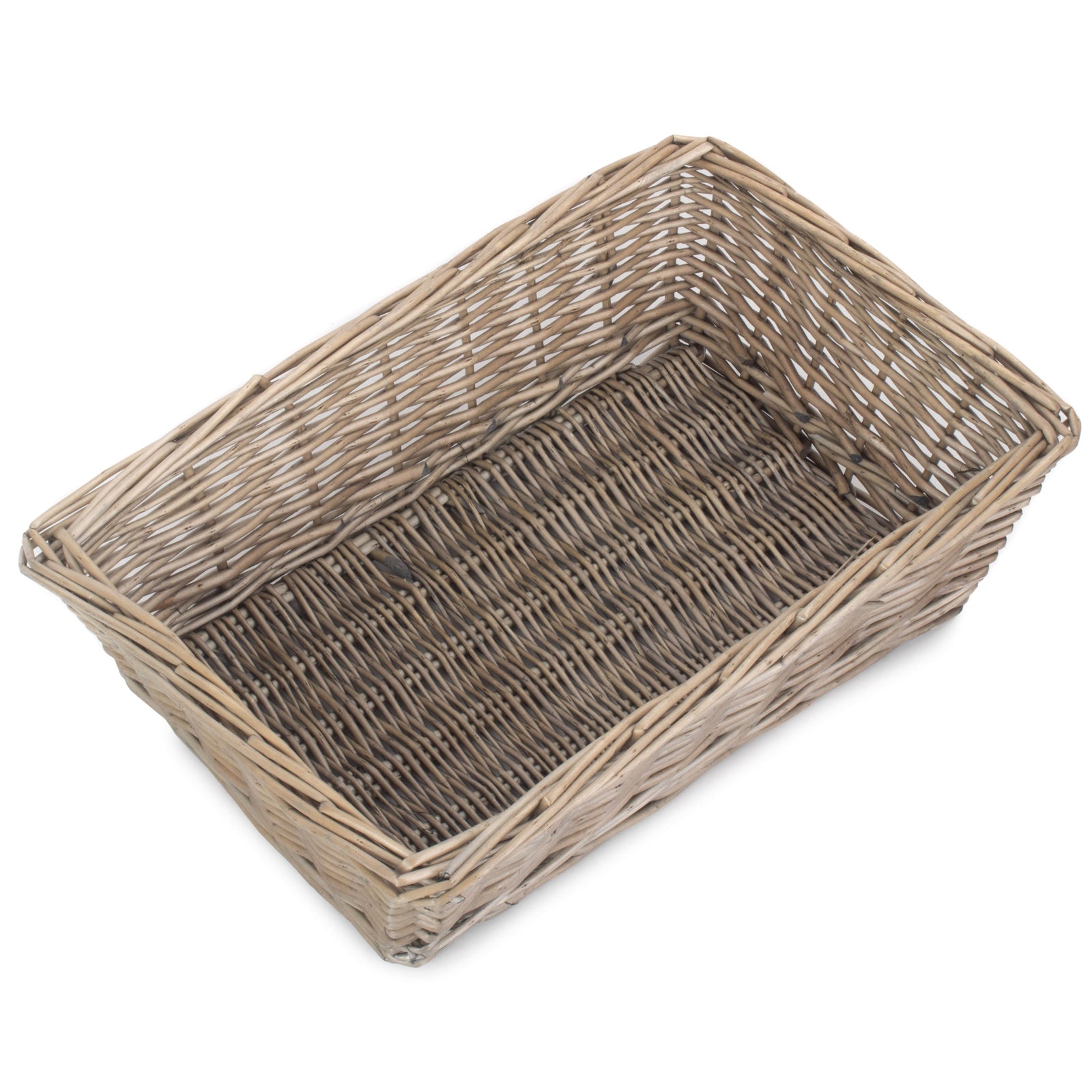 Antique Wash Tapered Serving Tray | Medium | Brown