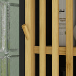 Tall Bathroom Cabinet Bamboo With Adjustable Shelves