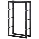 Metal Firewood Rack Elevated Design 100H x 60Wcm