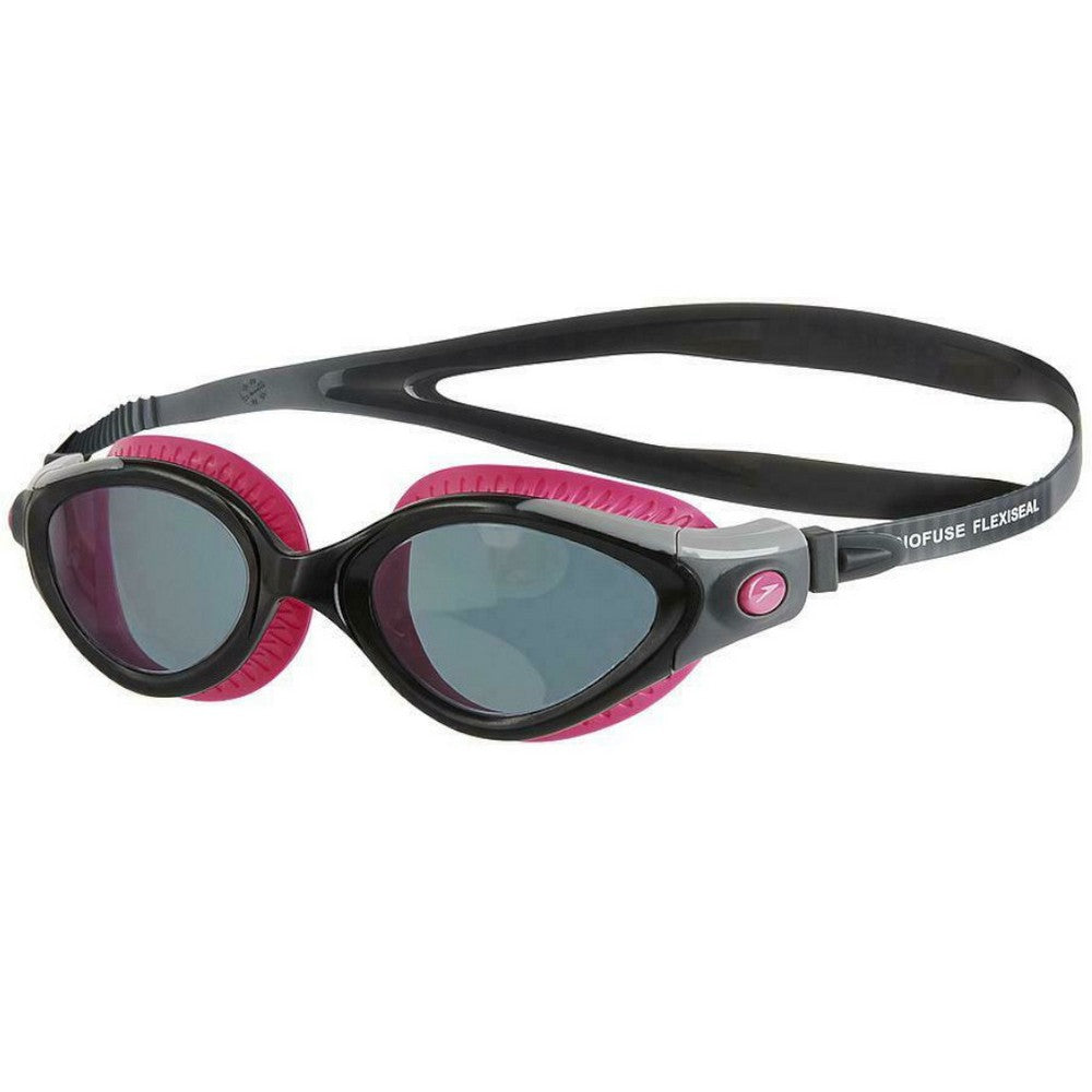 Womens/ladies Futura Biofuse Flexiseal Swimming Goggles | One Size | Pink