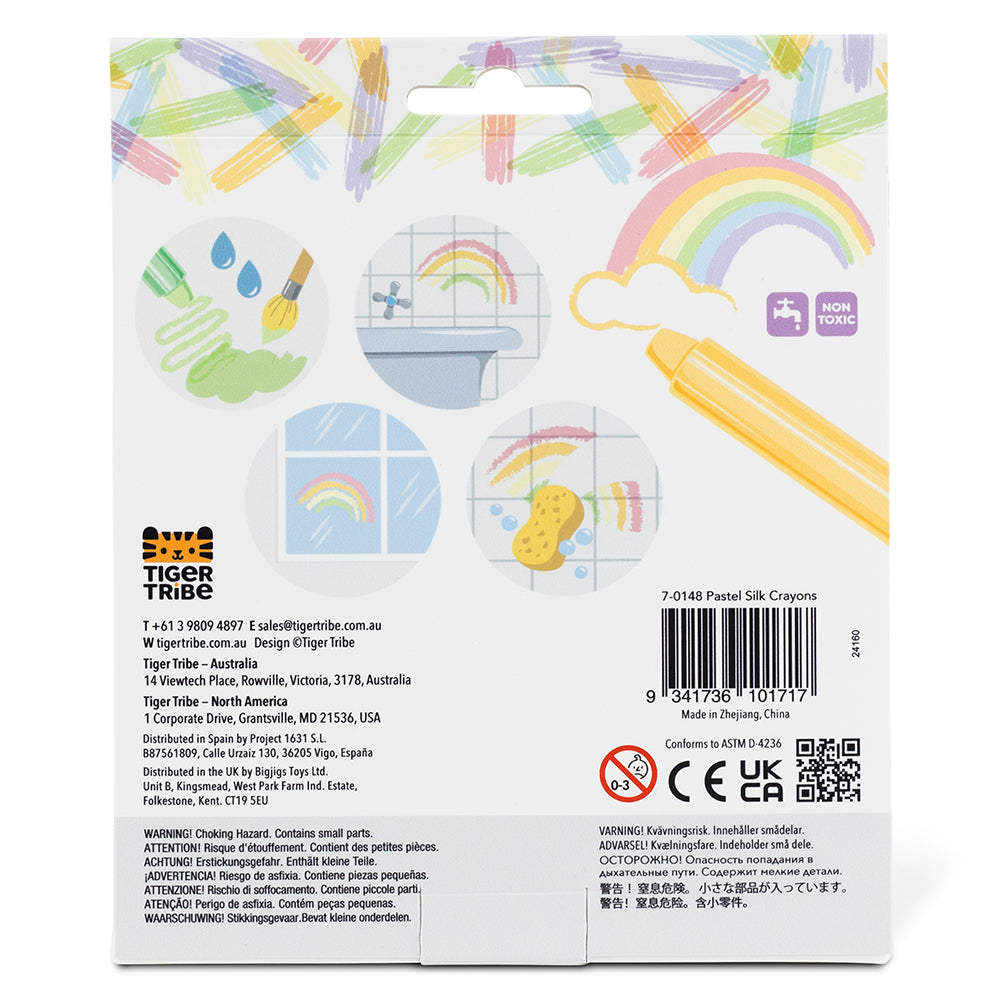 Pastel Silk Crayons - 6pc Twistable Crayon Set