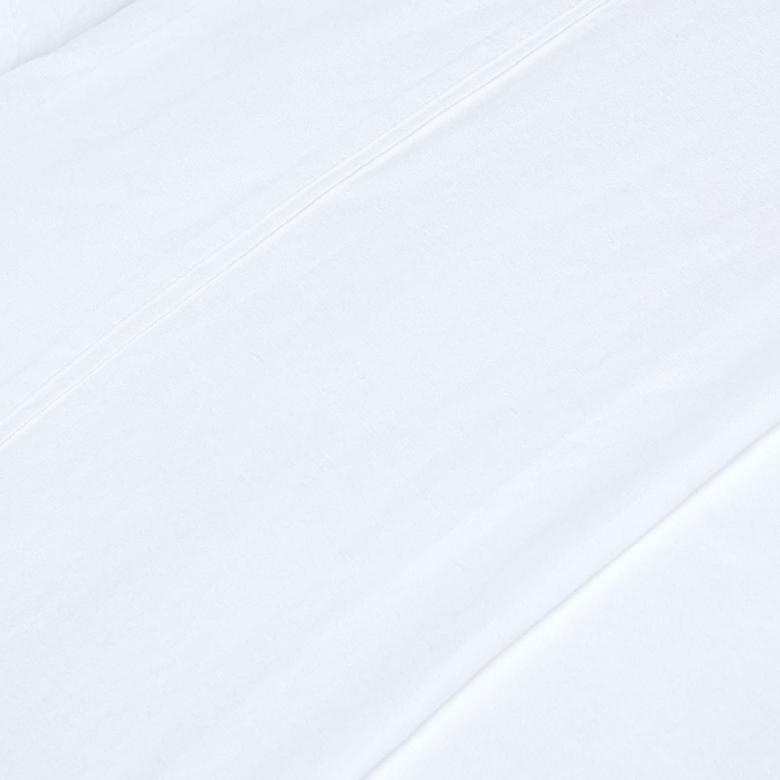 Luxury Linen Flat Sheet | King | White