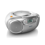 Az127 Portable Stereo Cd Radio Fm Cassette Player | Silver