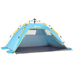 2 Man Pop-up Beach Tent Sun Shade Shelter Hut W/windows,door | Blue