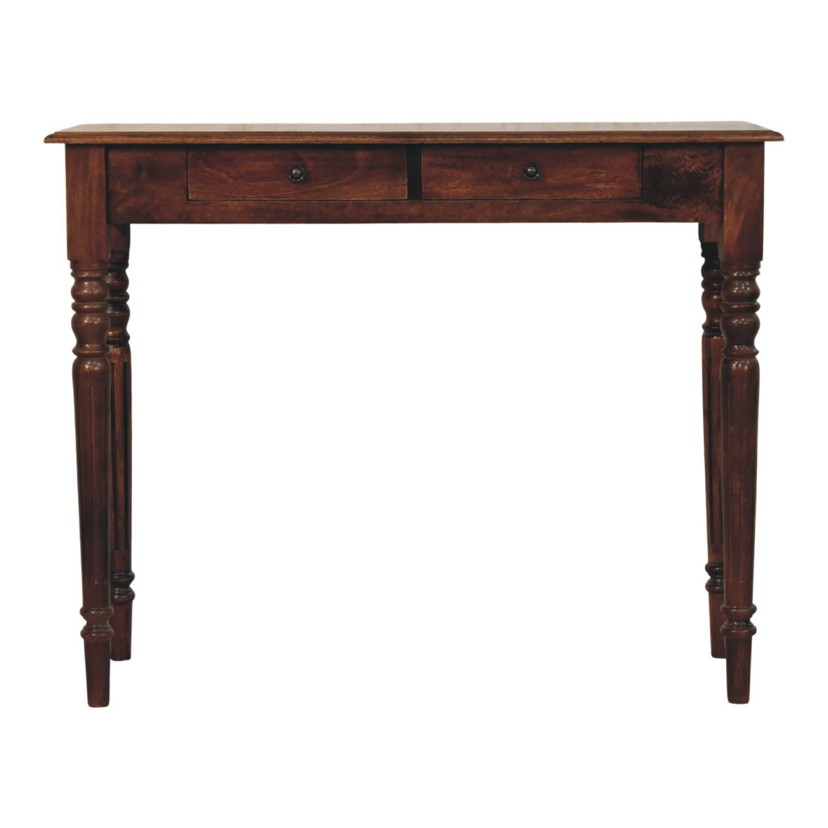 Solid Wood Heritage Turned-leg Console Table