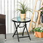 Foldable Garden Table Round Folding For Patio