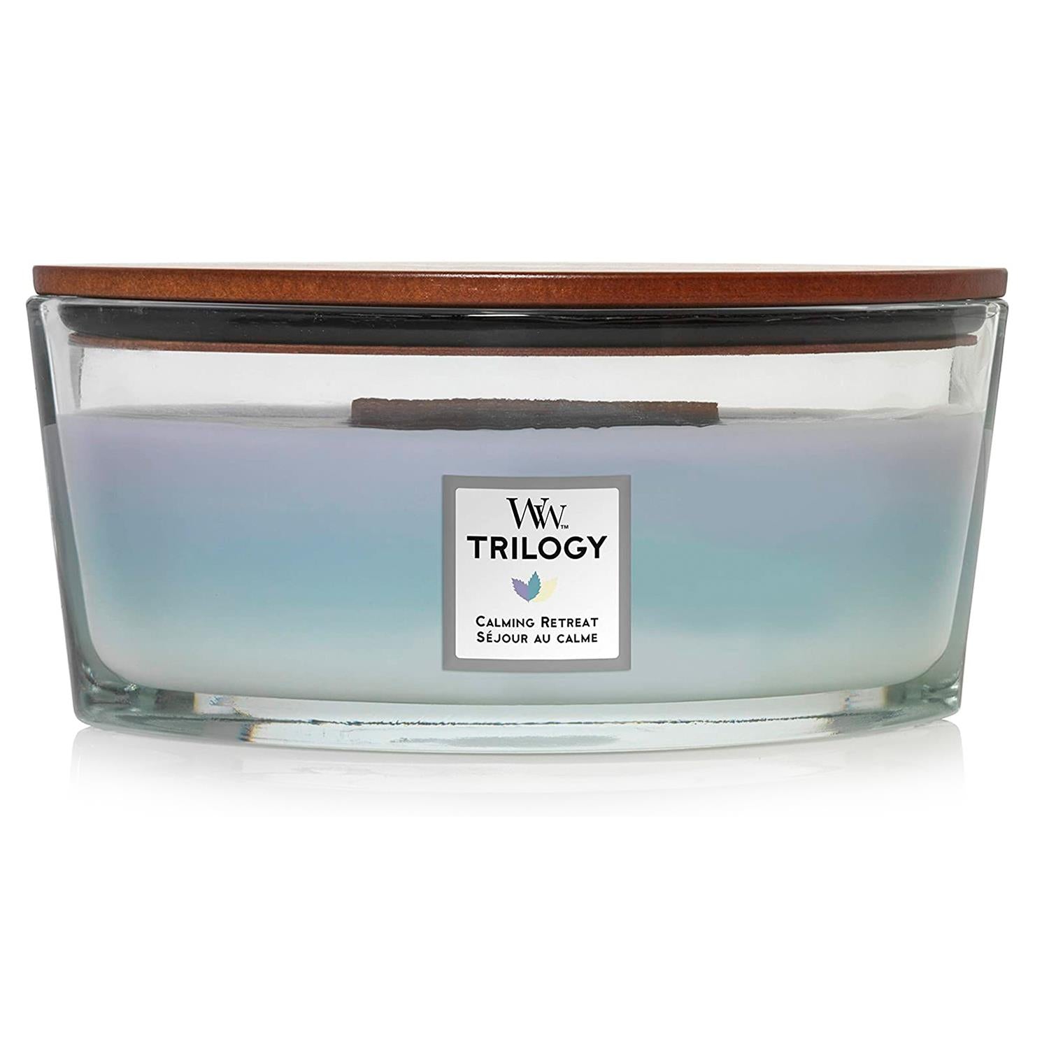 Ellipse Calming Retreat Scented Candle Trilogy With Crackling Wick
