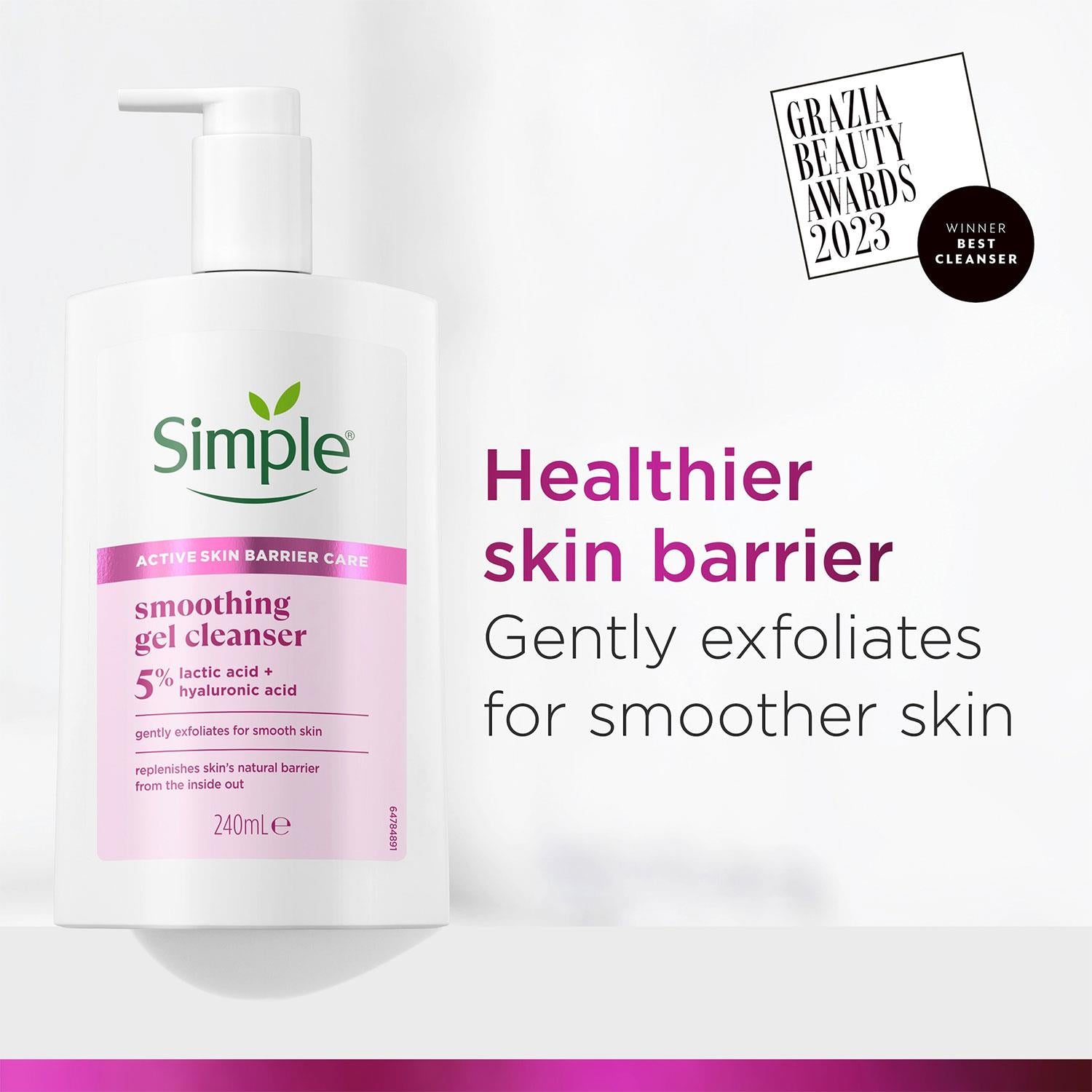 Smooth+ Gel Facial Cleanser Softening Daily Face Wash, 240ml | Set-of-1