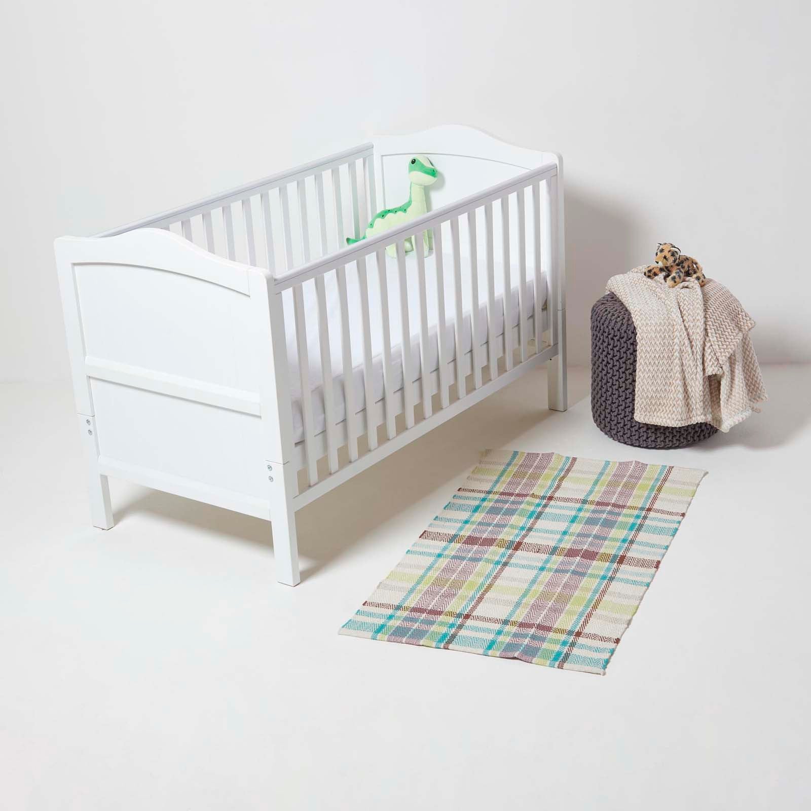 Cot Bed Terry Towelling Waterproof Mattress Protector, Pack Of 2 | 60 x 120cm | White