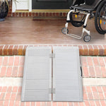 Aluminium Folding Wheelchair Ramp Mobility Suitcase | Medium | Silver