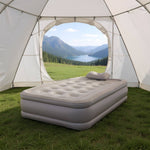 Raised Inflatable Airbed Mattress With Built-in Pump – Includes Pillows | Single