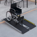Folding Aluminium Wheelchair Ramp For Home | Medium | Black