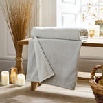 Snuggle Touch Solid Colour Fleece Throw – 140x180cm – Super Soft Plain Blanket | 140cm x 180cm | Light Grey