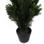 90cm Artificial Cedar Cypress Topiary Uv Resistant