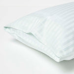 Cotton Stripe Kids Pillowcases 330 Thread Count, 2 Pack | 40 x 60cm | Blue