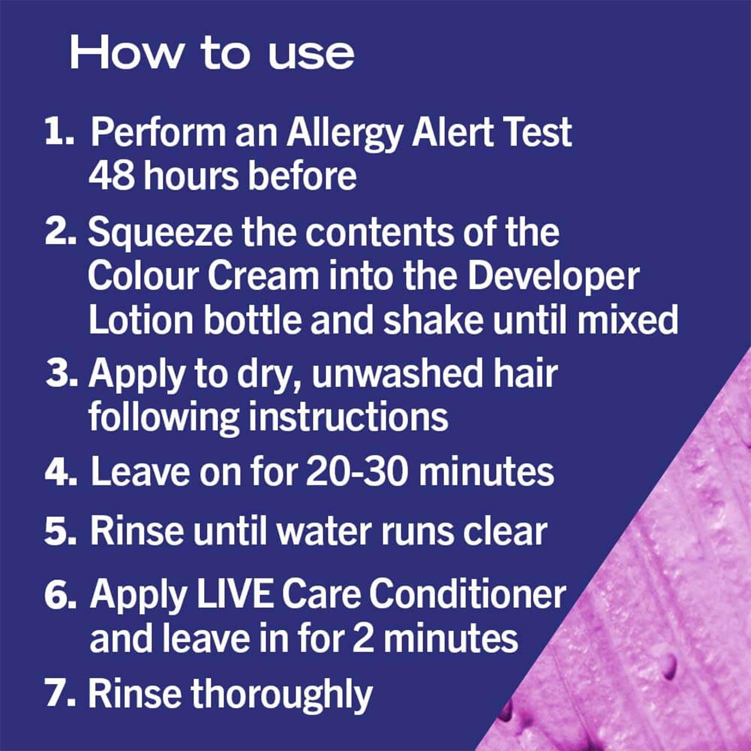 Live Intense Permanent Colour Hair Dye Withserum, 046 Cyber Purple 3x